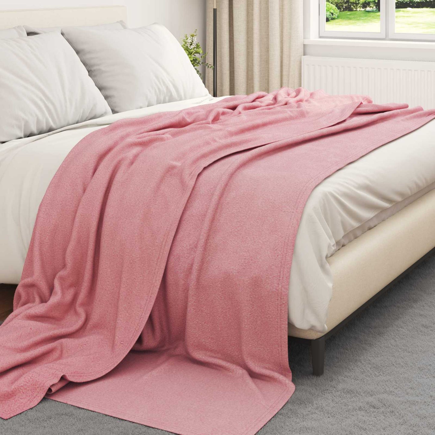 Wohndecken 24 pcs Rosa 240 x 220 cm Fleece