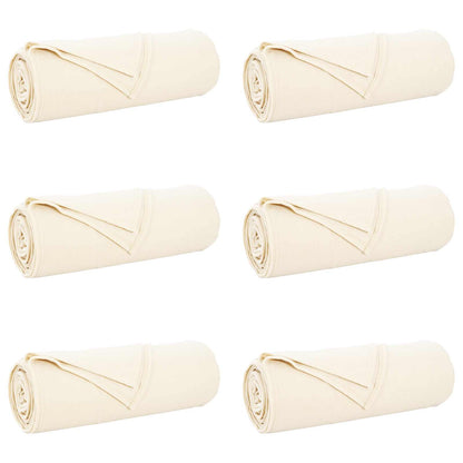 Wohndecken 6 pcs Creme 280 x 210 cm Fleece