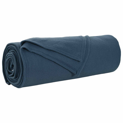 Wohndecken 6 pcs Marineblau 350 x 270 cm Fleece