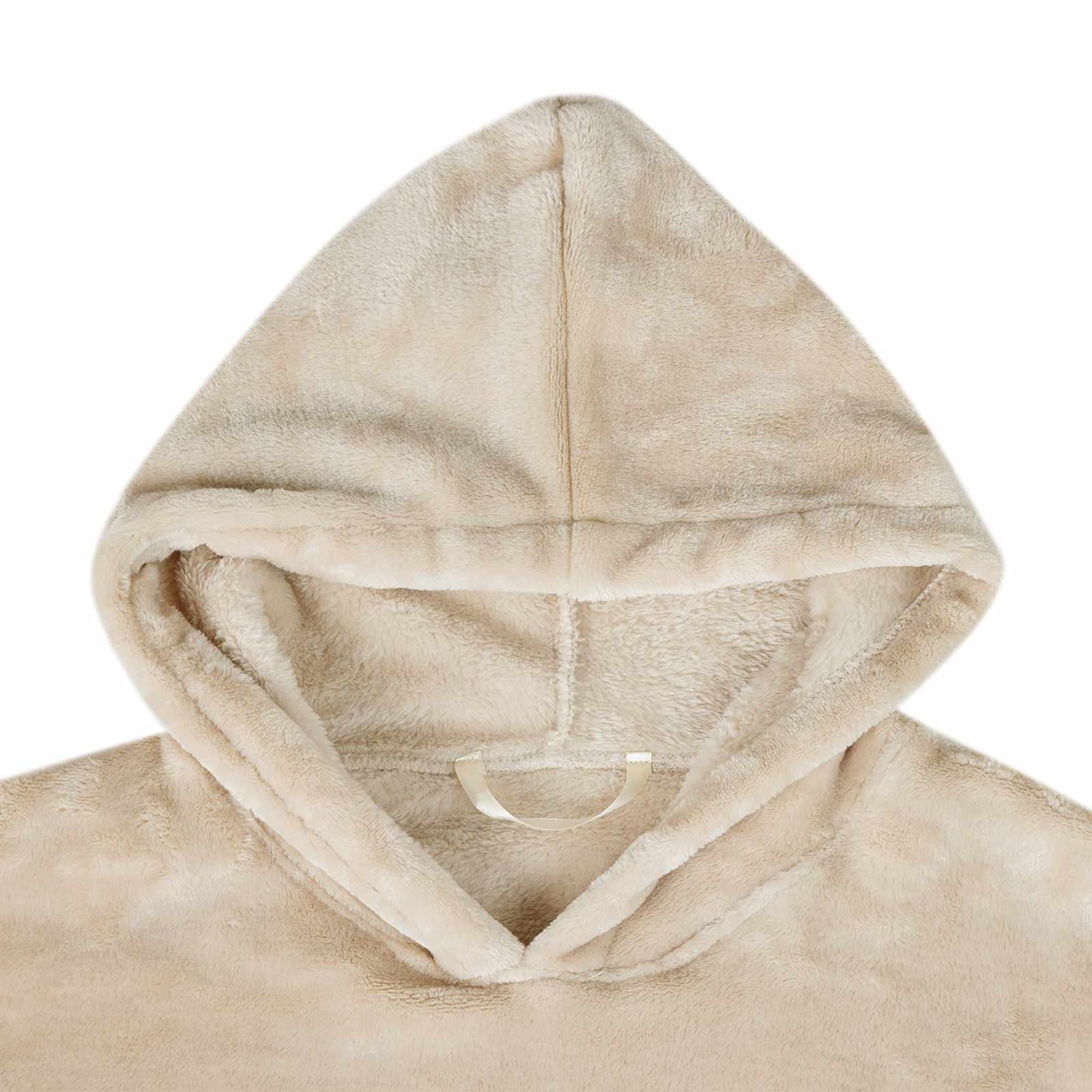 Decken-Hoodie Beige S Flanell
