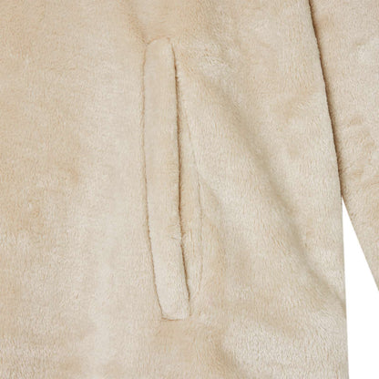 Decken-Hoodie Beige S Flanell