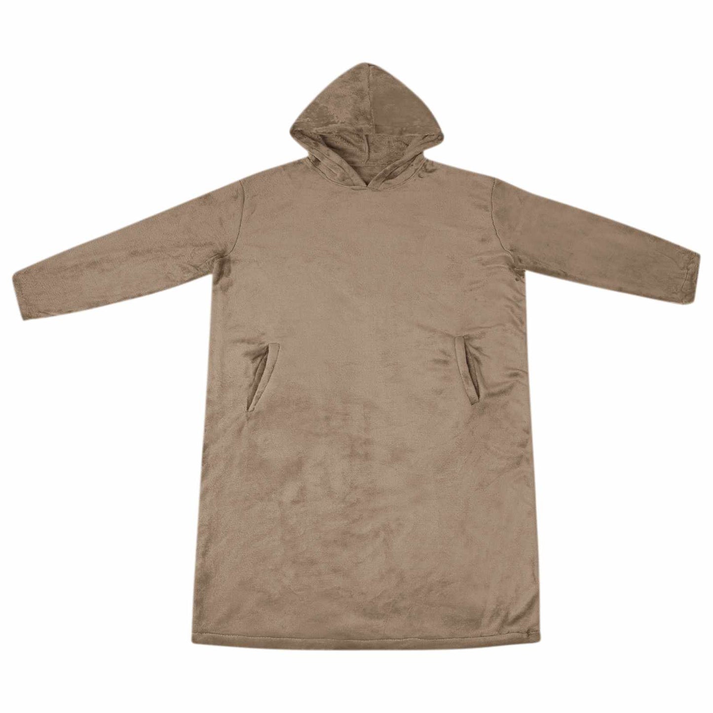 Decken-Hoodie Kamel S Flanell
