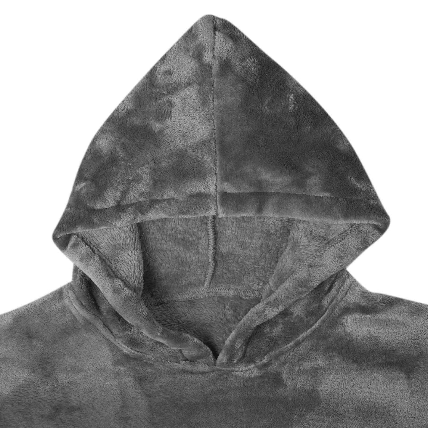 Decken-Hoodie Dunkelgrau S Flanell
