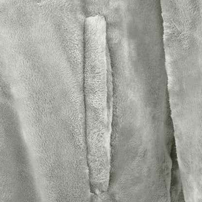 Decken-Hoodie Grau S Flanell