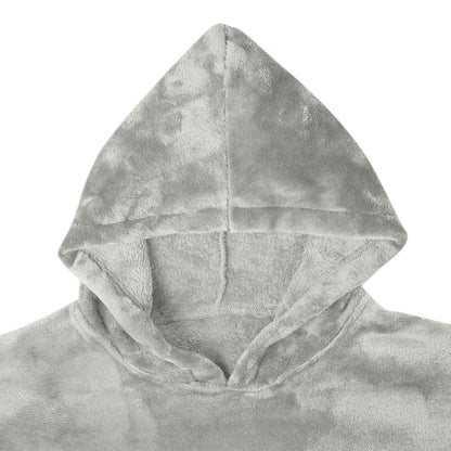 Decken-Hoodie Grau M Flanell