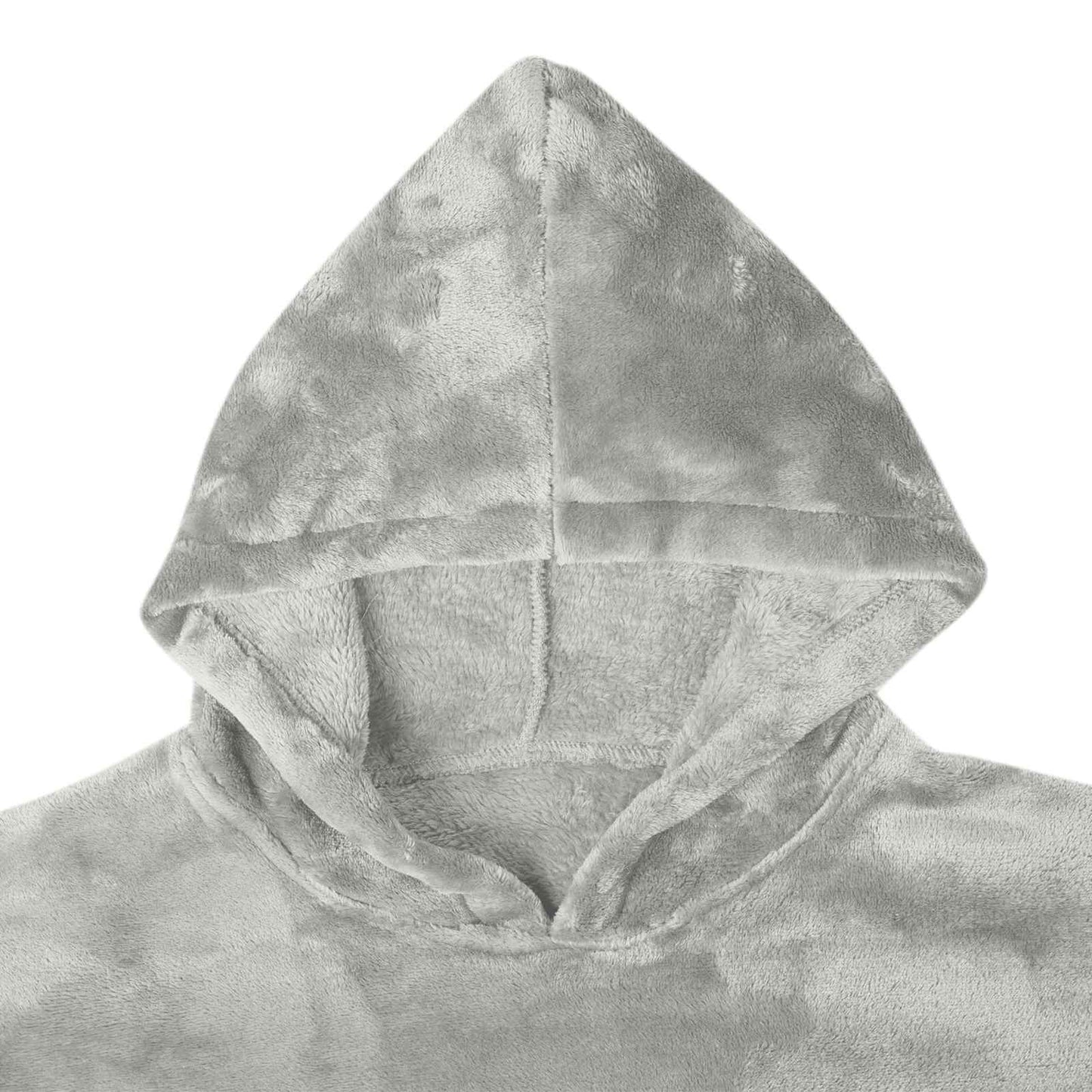 Decken-Hoodie Grau L Flanell