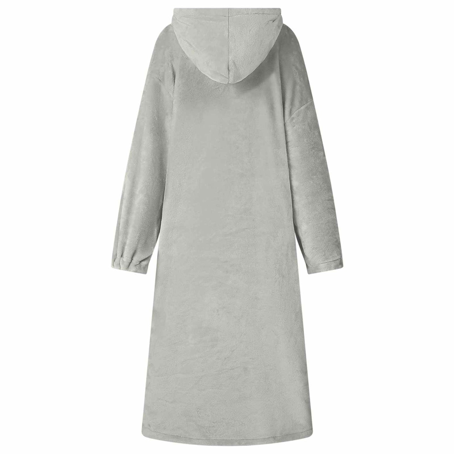 Decken-Hoodie Grau L Flanell