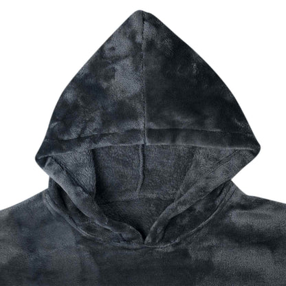 Decken-Hoodie Marineblau L Flanell