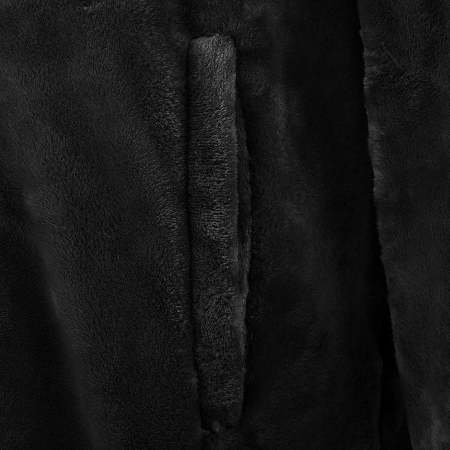 Decken-Hoodie Schwarz S Flanell