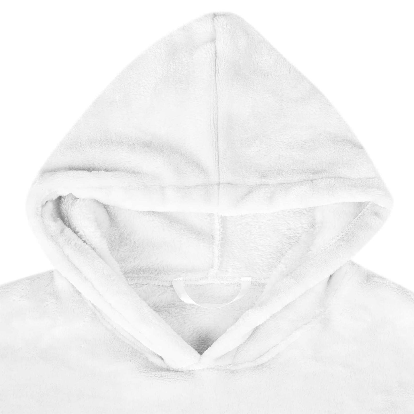 Decken-Hoodie Weiß M Flanell