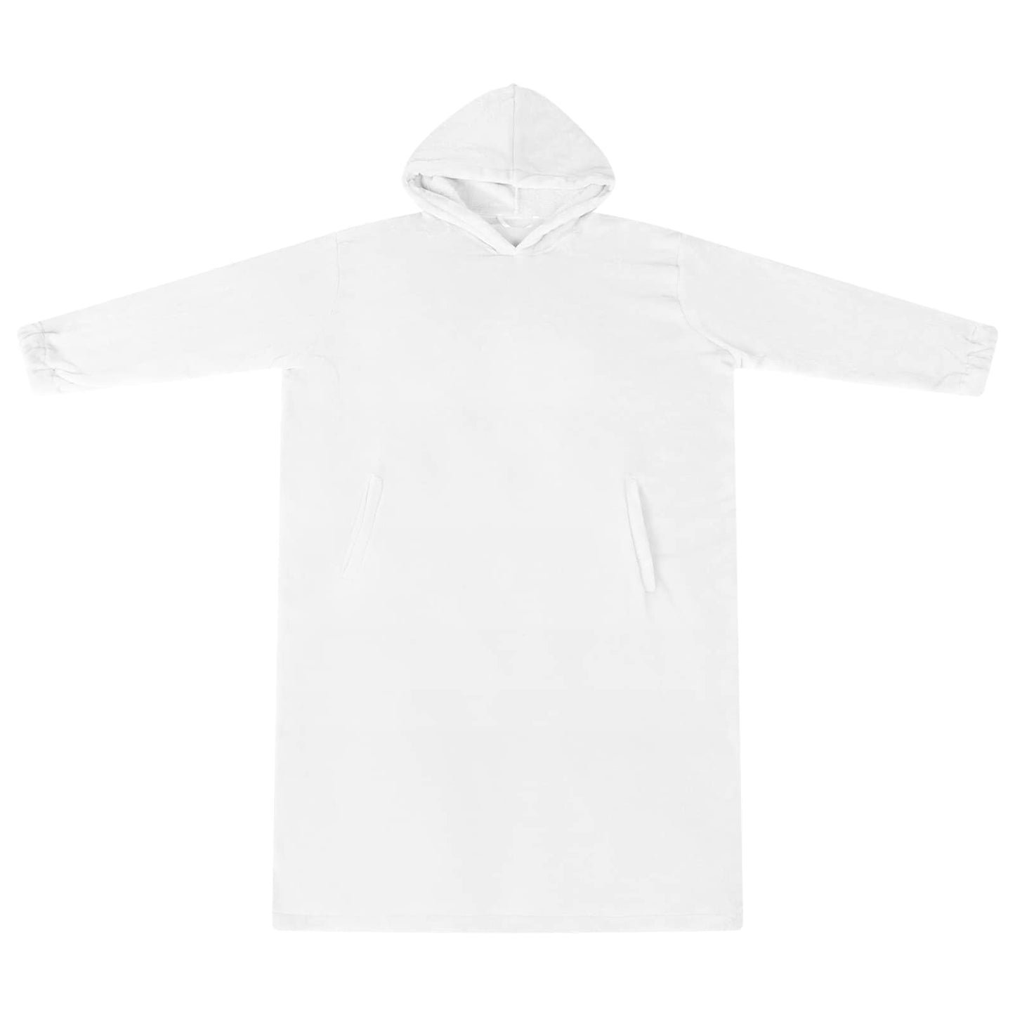 Decken-Hoodie Weiß M Flanell