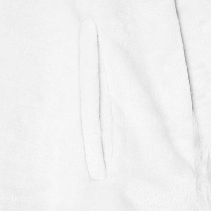 Decken-Hoodie Weiß L Flanell