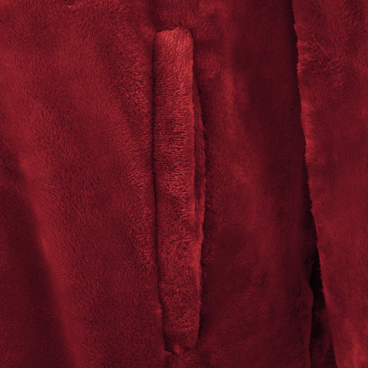 Decken-Hoodie Bordeauxrot S Flanell