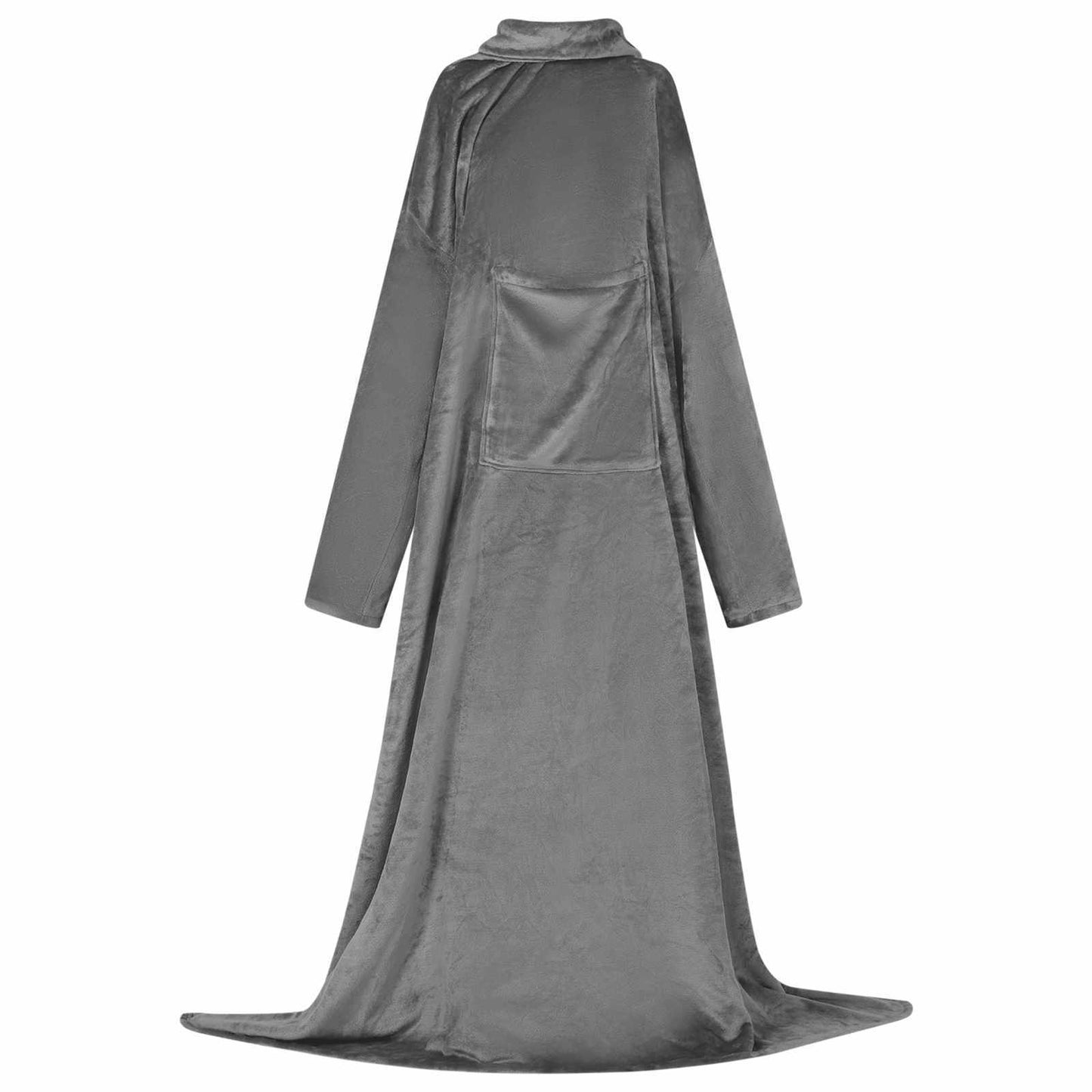 Decken-Hoodie Dunkelgrau F Flanell