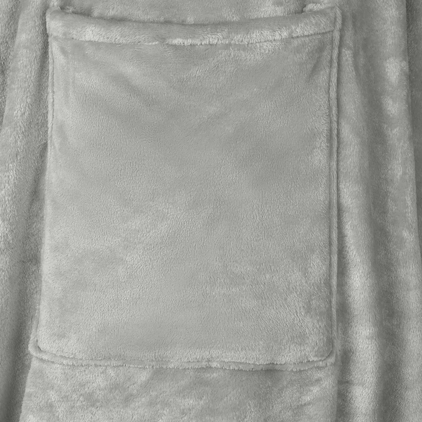 Decken-Hoodie Grau F Flanell