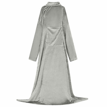 Decken-Hoodie Grau F Flanell