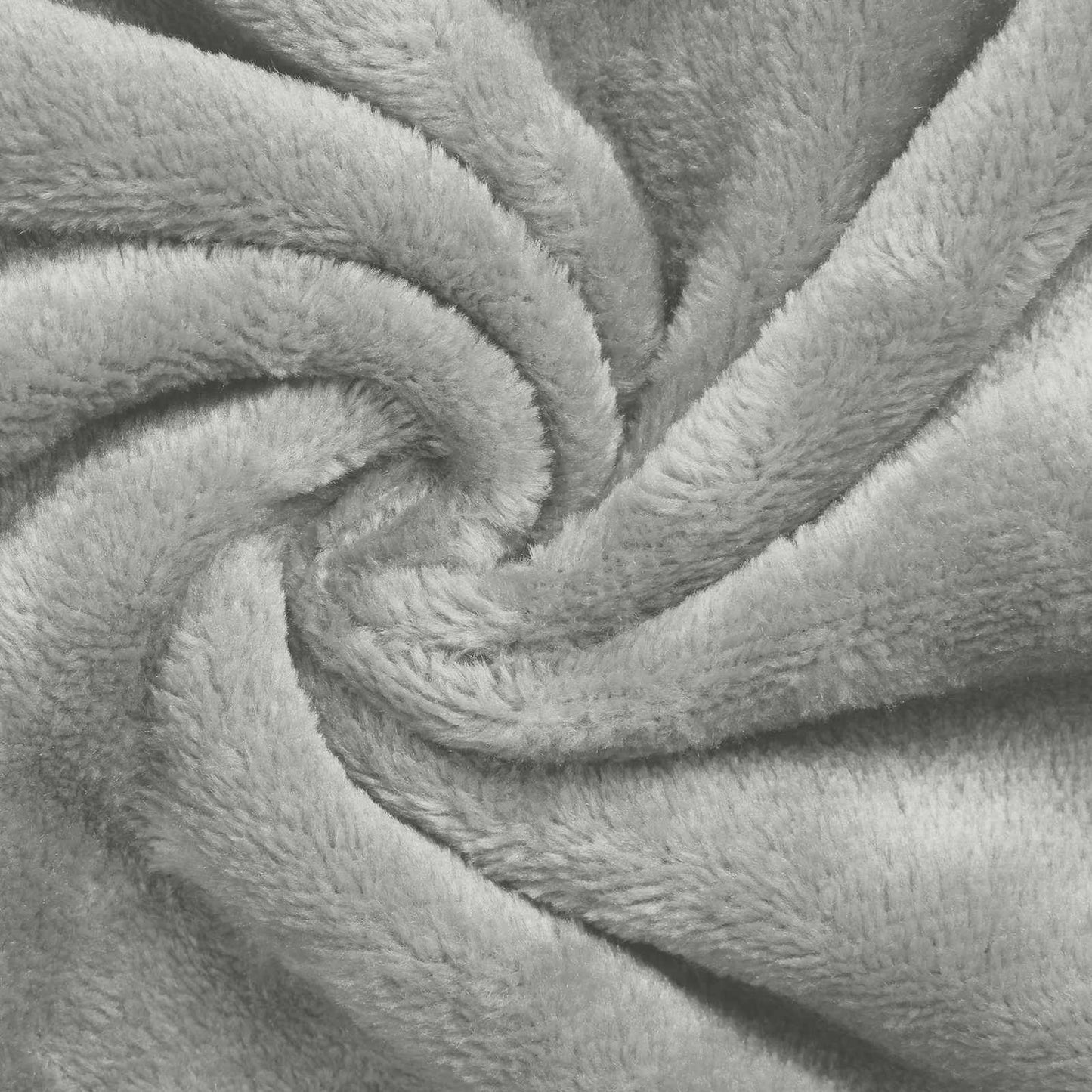 Decken-Hoodie Grau F Flanell