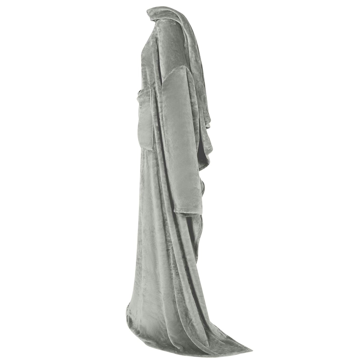 Decken-Hoodie Grau F Flanell