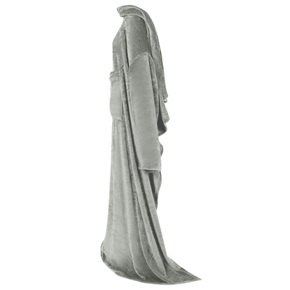 Decken-Hoodie Grau F Flanell