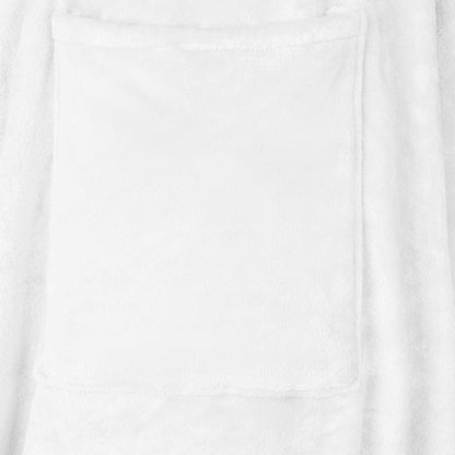 Decken-Hoodie Weiß F Flanell