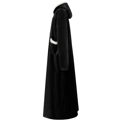 Decken-Hoodie Schwarz L Fleece und Flanell