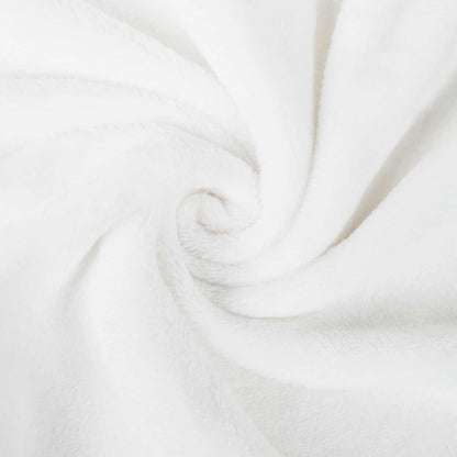 Decken-Hoodie Weiß M Fleece und Flanell