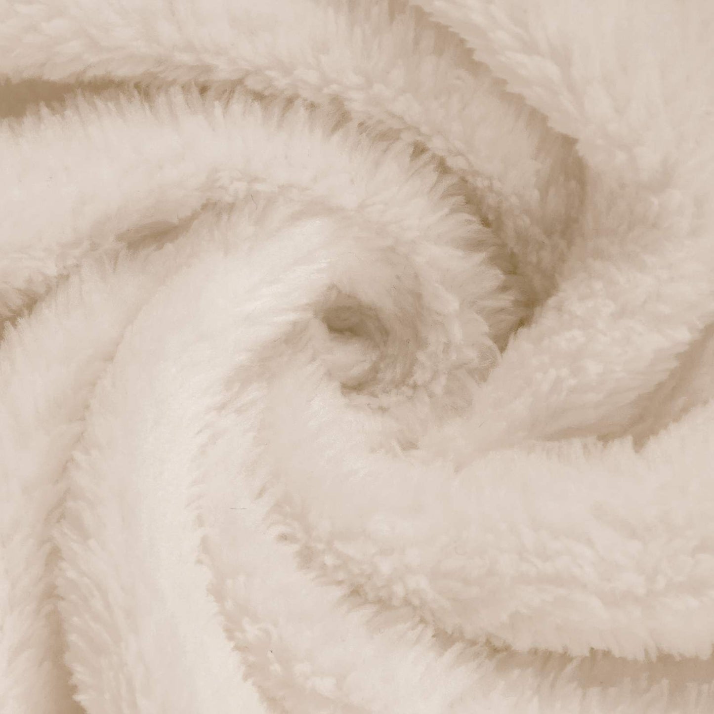 Bademantel ohne Kapuze Beige S Flanell