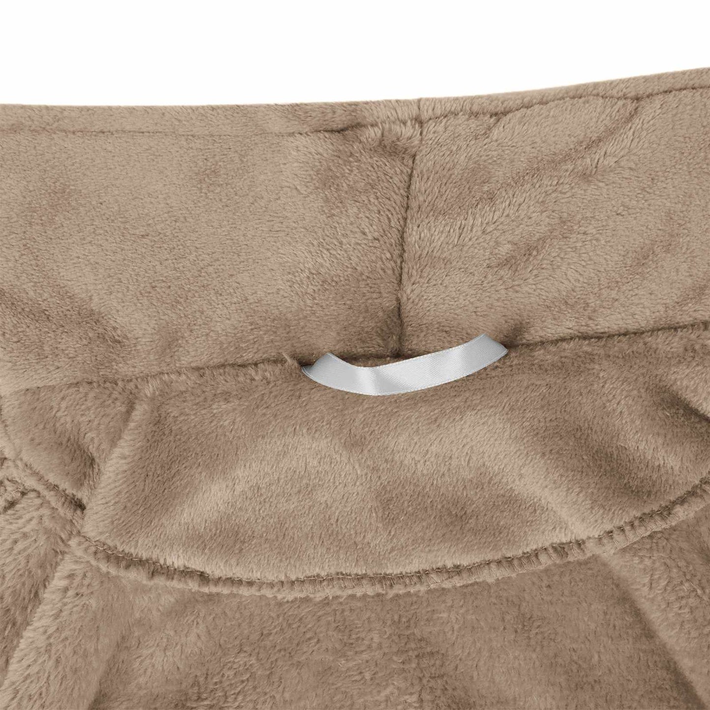 Bademantel ohne Kapuze Kamel S Flanell