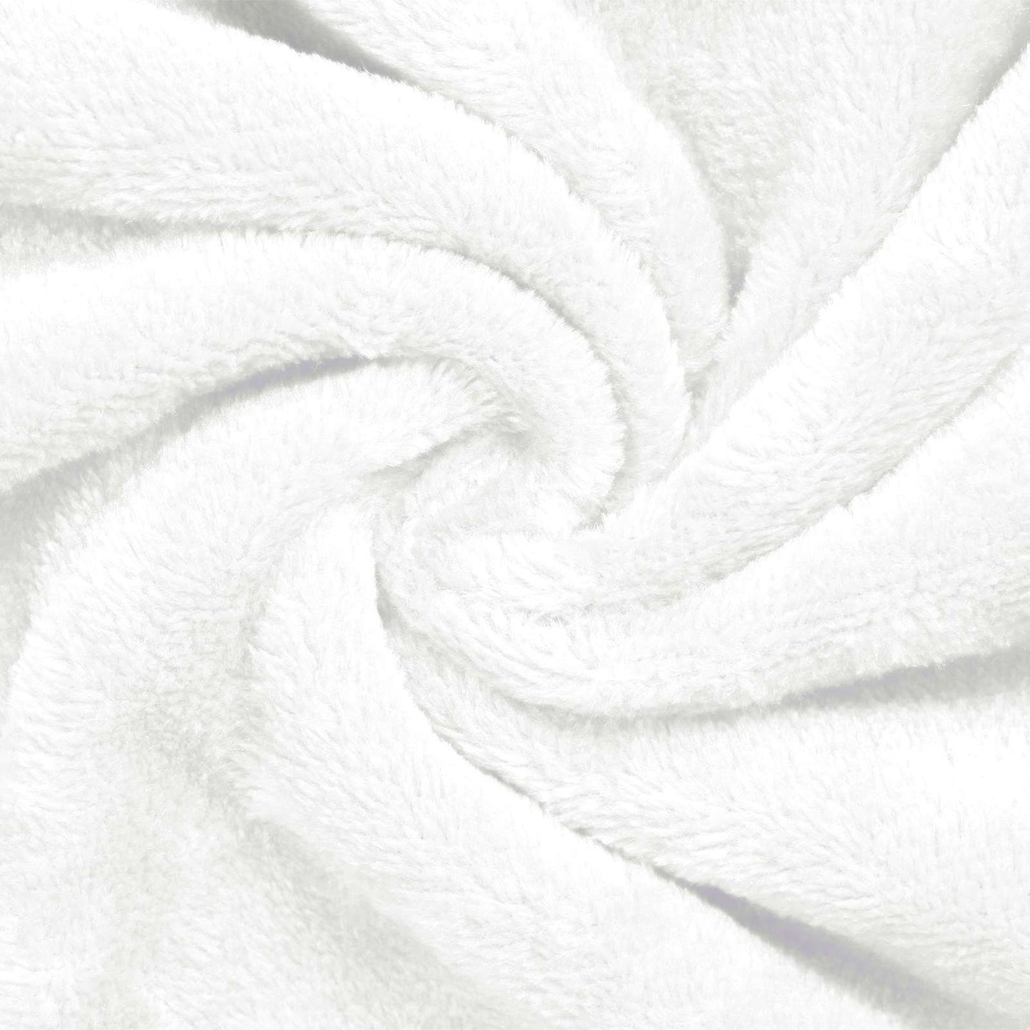 Bademantel ohne Kapuze Weiß S Flanell