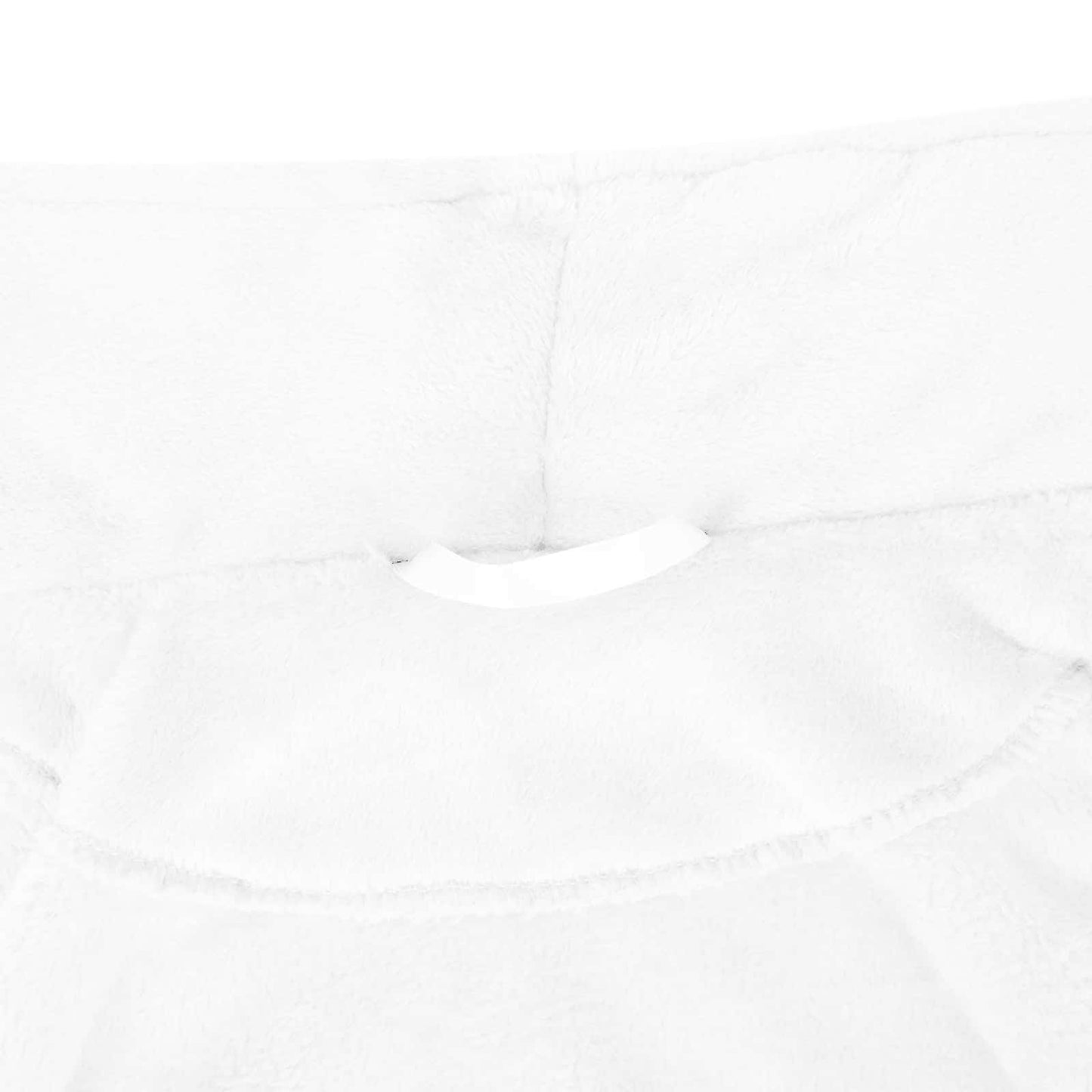 Bademantel ohne Kapuze Weiß L Flanell