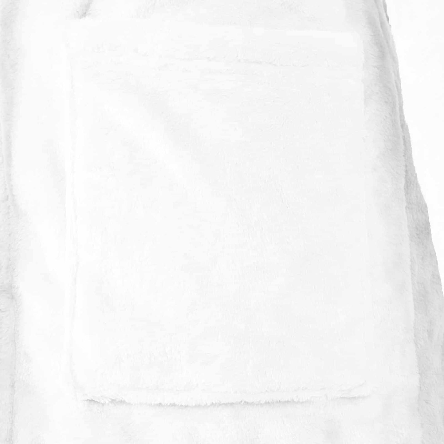 Bademantel ohne Kapuze Weiß L Flanell