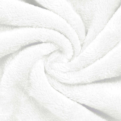 Bademantel ohne Kapuze Weiß L Flanell