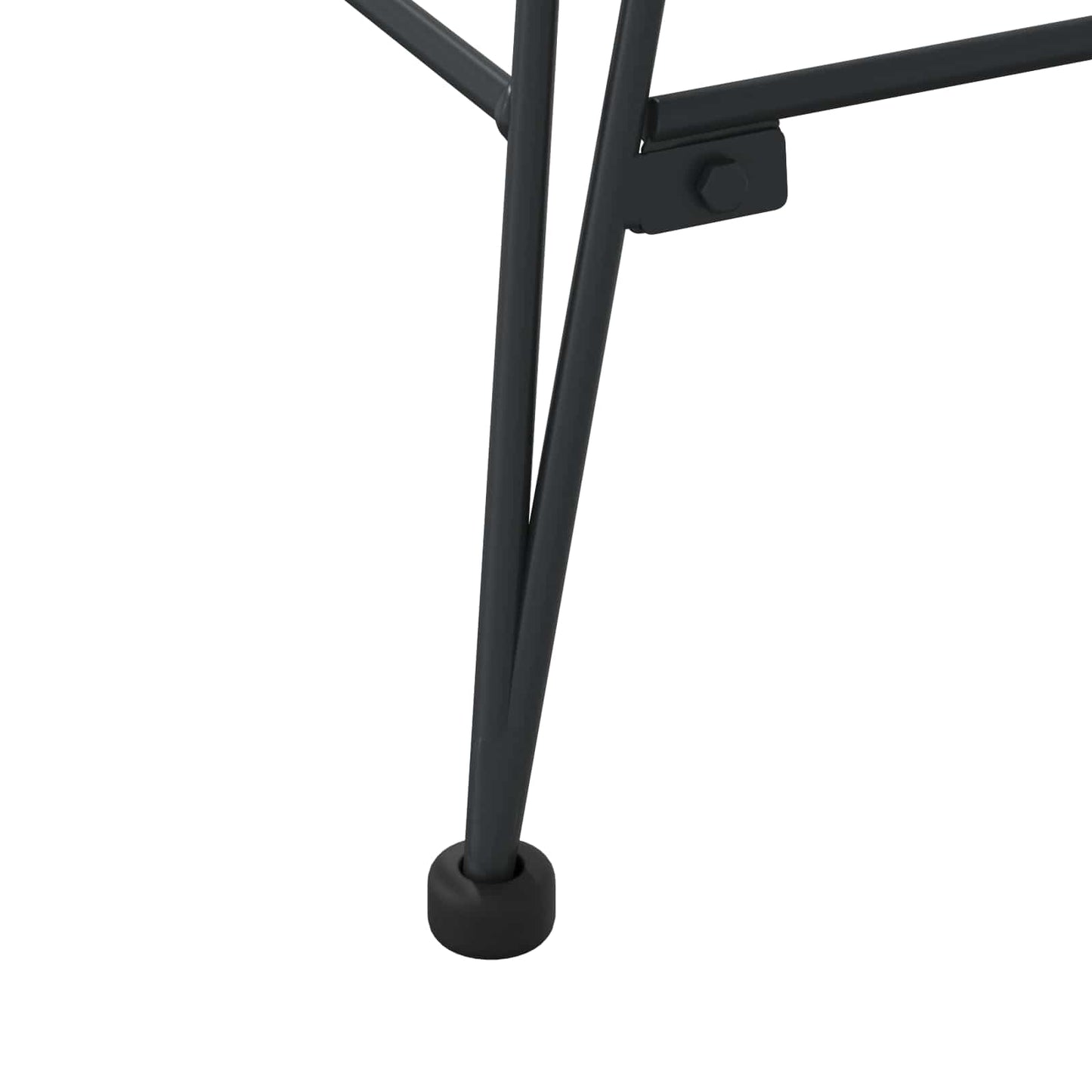 vidaXL Esszimmerstuhl 2 pcs Natur 44 x 44 x 74 cm Rattan und Eisen