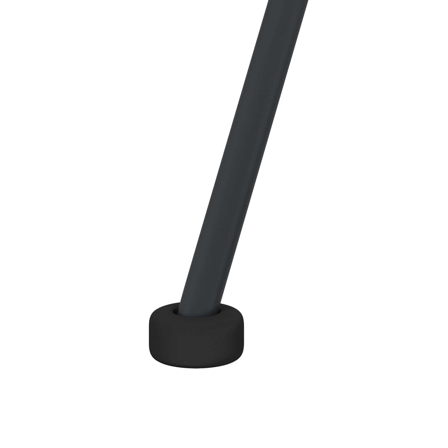 Esszimmerstuhl 2 pcs Schwarz 49 x 51 x 81 cm Rattan und Eisen