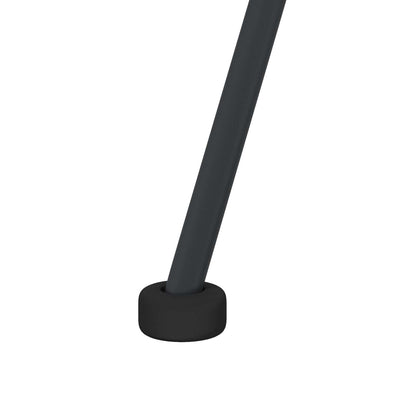 Esszimmerstuhl 2 pcs Schwarz 49 x 51 x 81 cm Rattan und Eisen