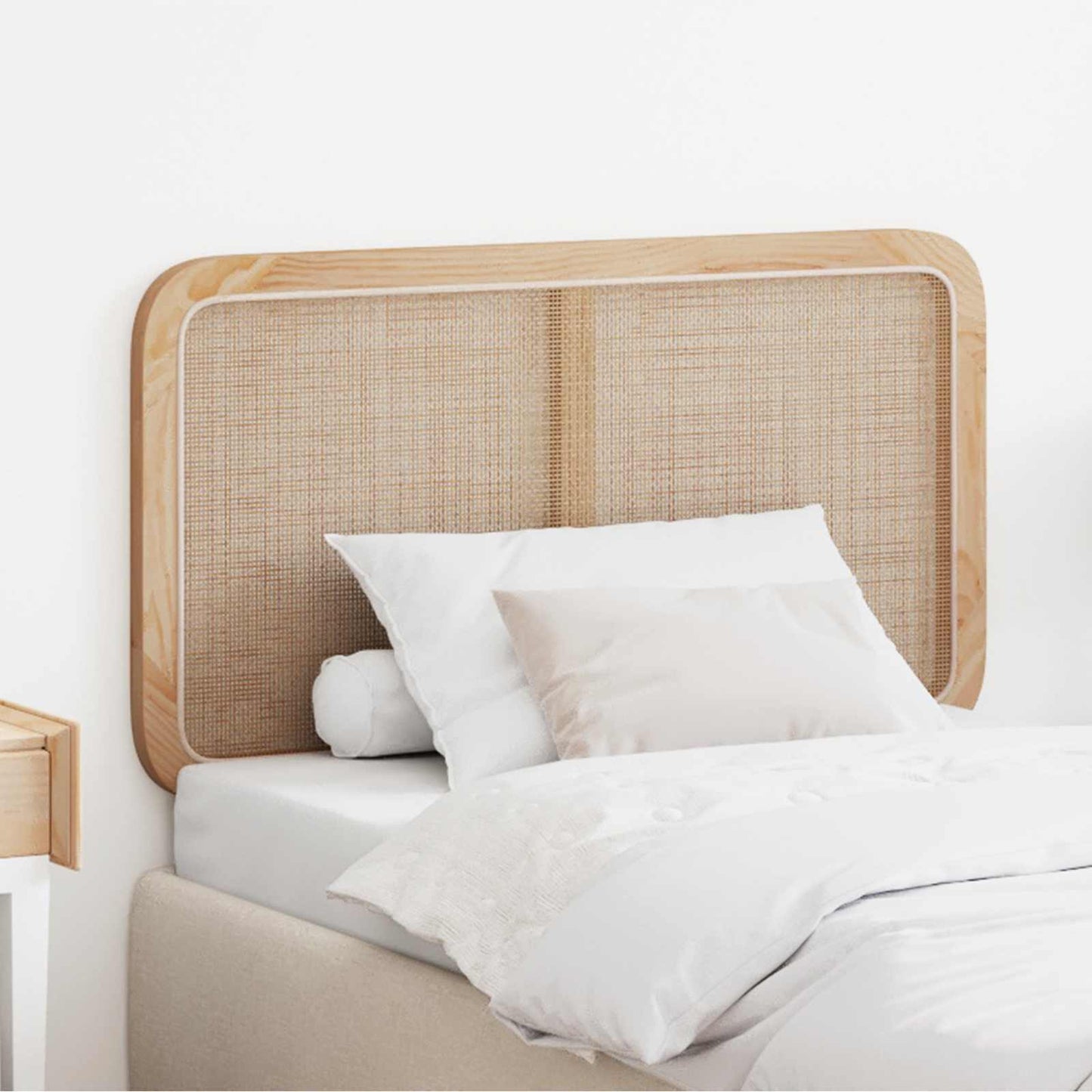 vidaXL Kopfteil mit Kopfteil Natur 100 x 55 x 3 cm Rattan