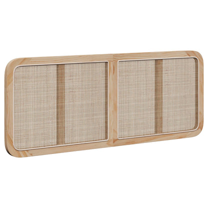 vidaXL Kopfteil mit Kopfteil Natur 140 x 55 x 3 cm Rattan