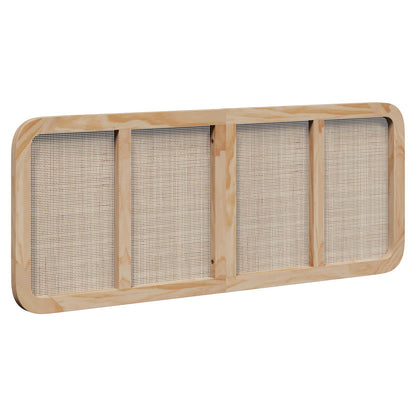 vidaXL Kopfteil mit Kopfteil Natur 140 x 55 x 3 cm Rattan