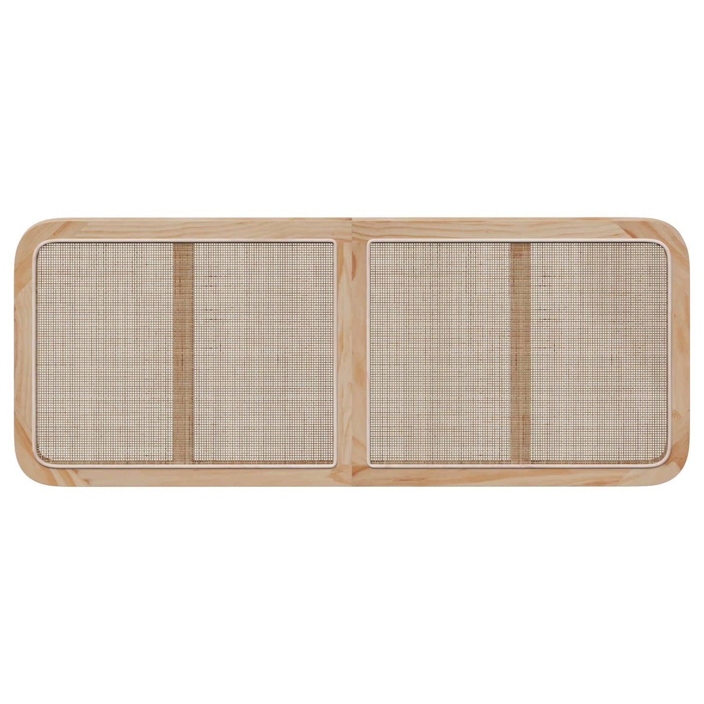 vidaXL Kopfteil mit Kopfteil Natur 140 x 55 x 3 cm Rattan