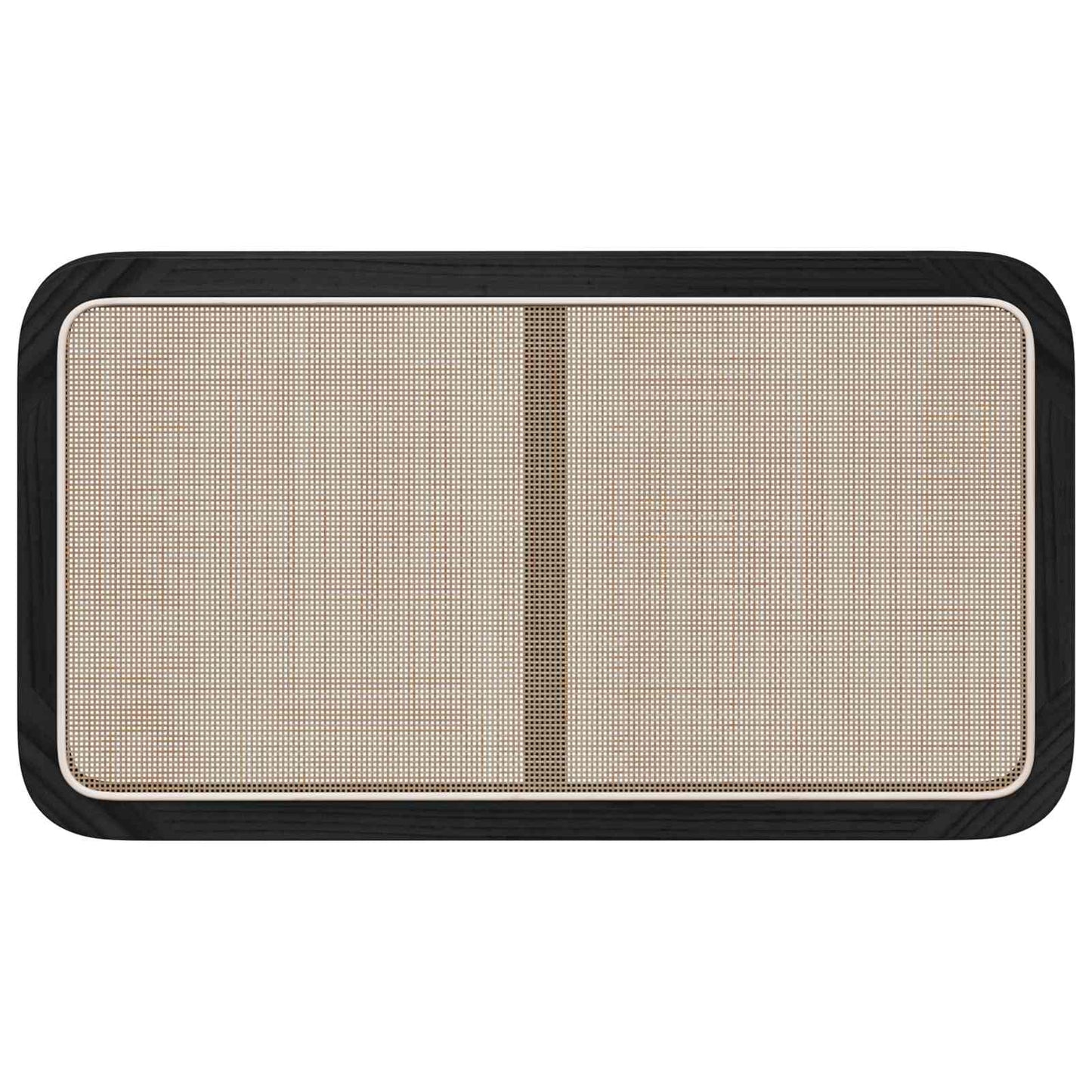 vidaXL Kopfteil mit Kopfteil Schwarz 100 x 55 x 3 cm Rattan