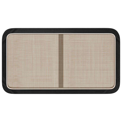 vidaXL Kopfteil mit Kopfteil Schwarz 100 x 55 x 3 cm Rattan
