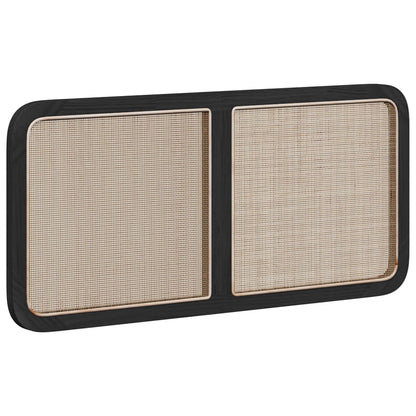 vidaXL Kopfteil mit Kopfteil Schwarz 120 x 55 x 3 cm Rattan