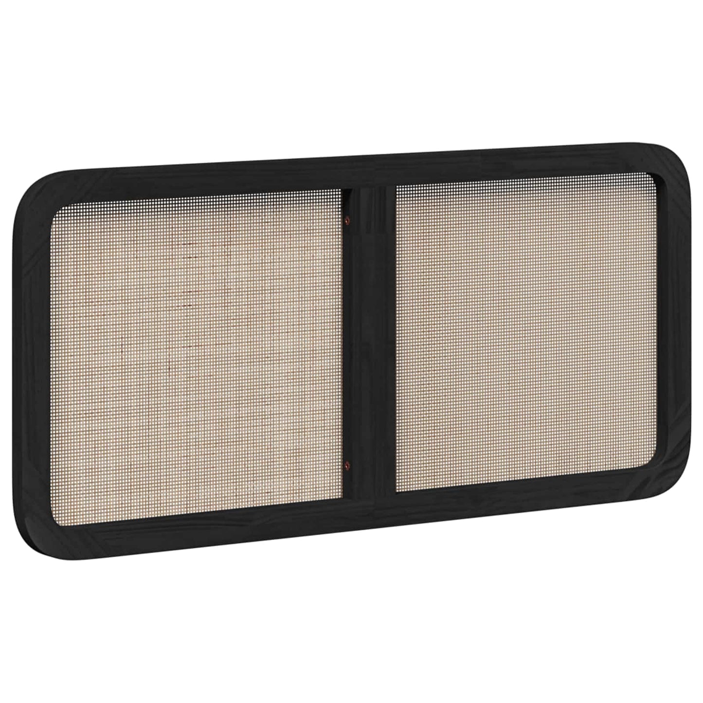 vidaXL Kopfteil mit Kopfteil Schwarz 120 x 55 x 3 cm Rattan