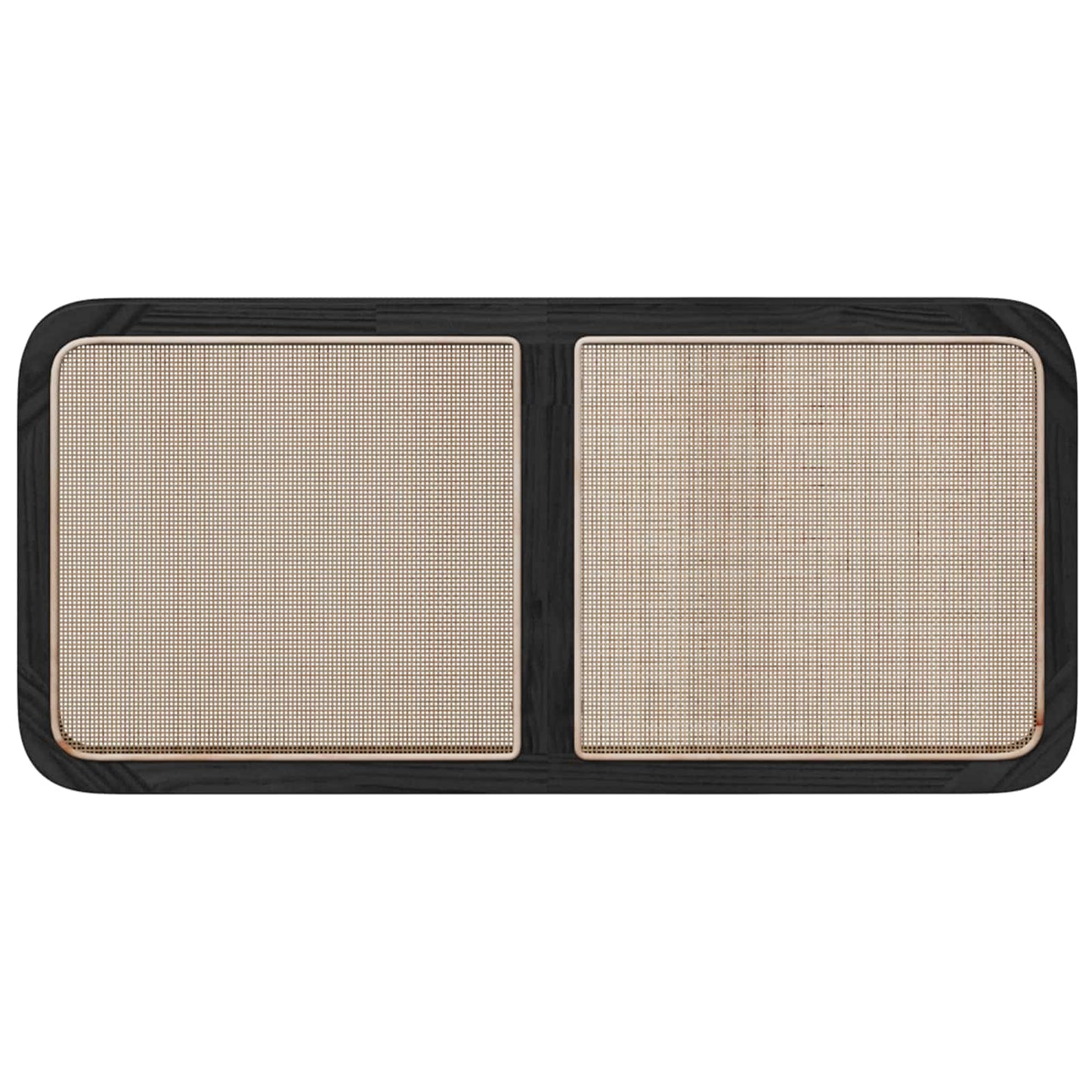vidaXL Kopfteil mit Kopfteil Schwarz 120 x 55 x 3 cm Rattan