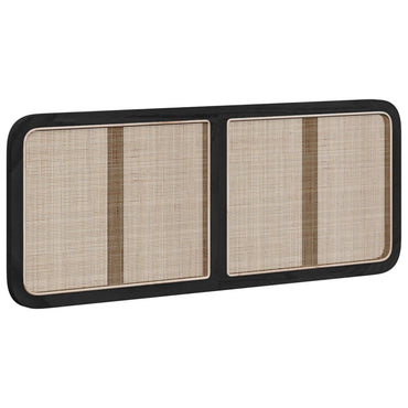 vidaXL Kopfteil mit Kopfteil Schwarz 140 x 55 x 3 cm Rattan