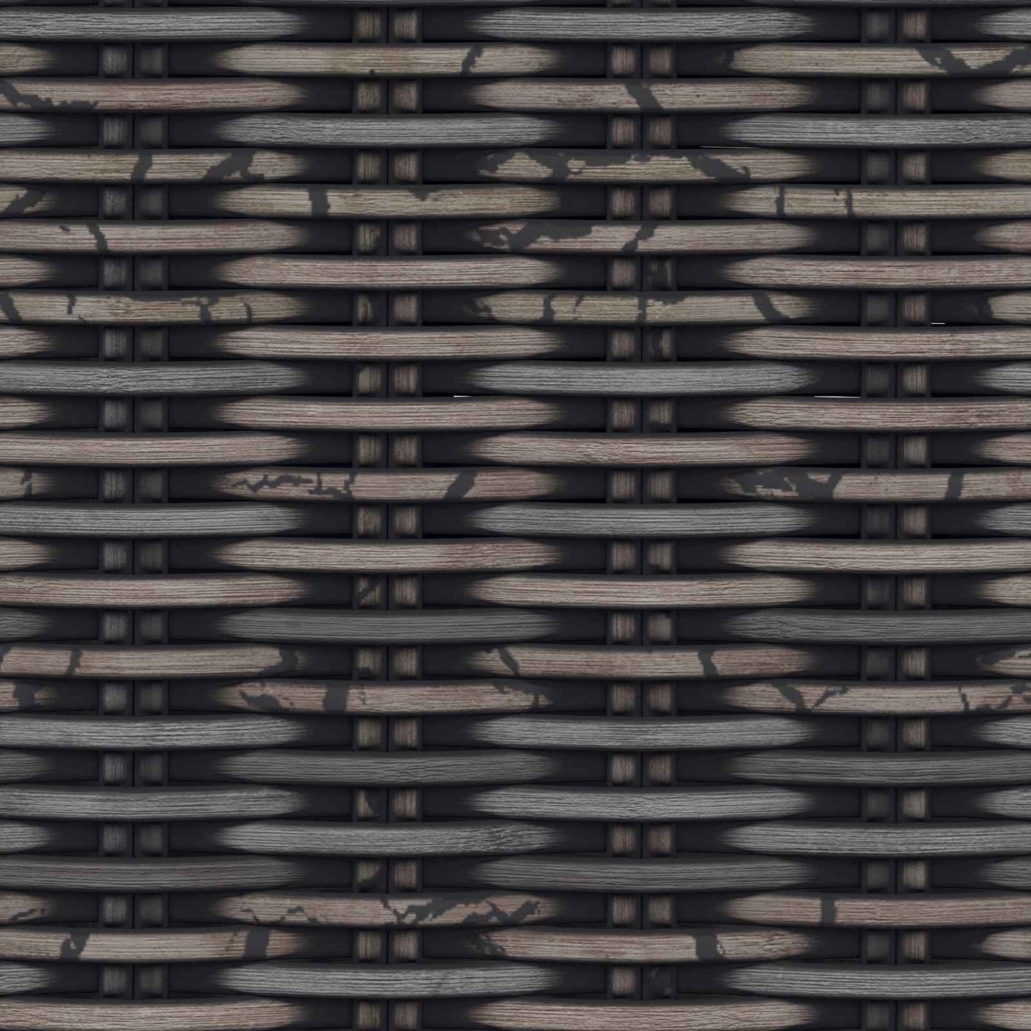 Sitzbank mit Stauraum Schwarz gewaschen 110 x 40 x 50 cm Rattan