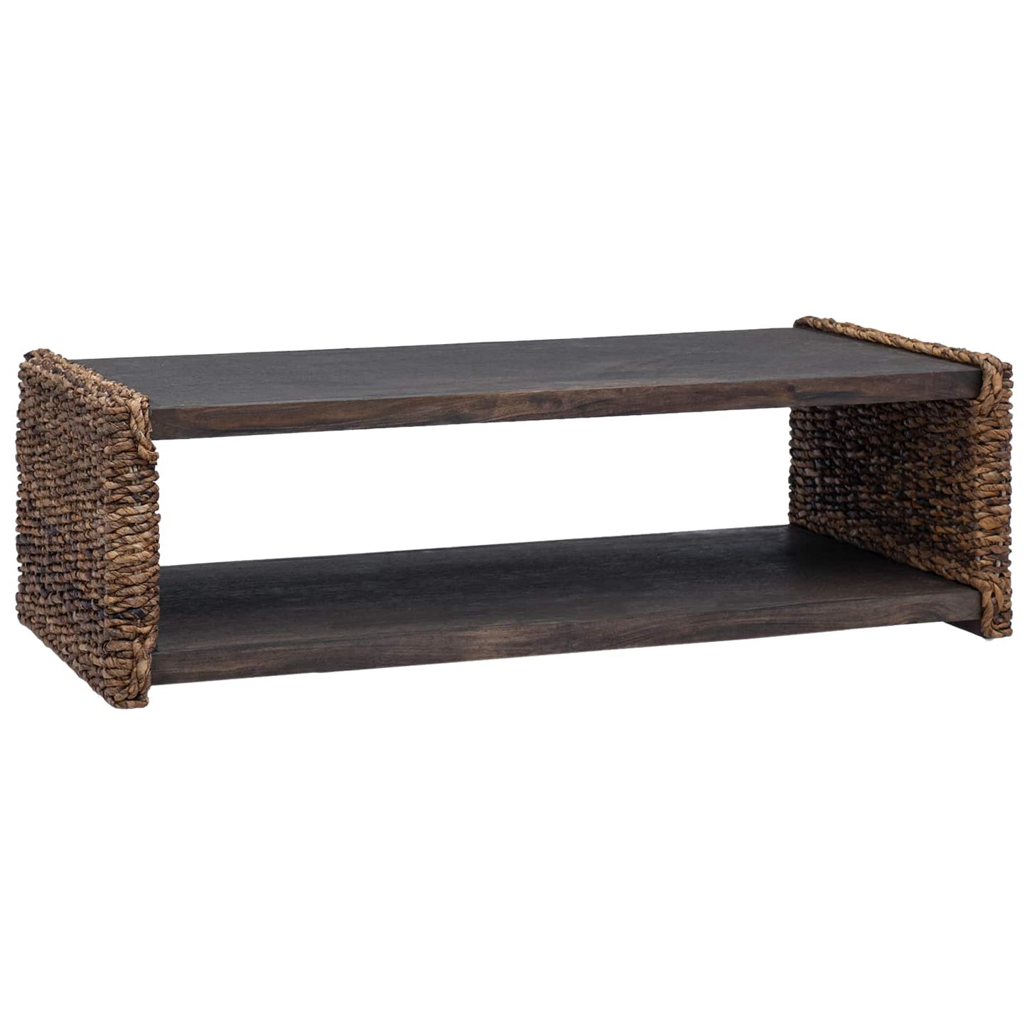 vidaXL Couchtisch Natur 110 x 55 x 35 cm Massives Mahagoni Holz