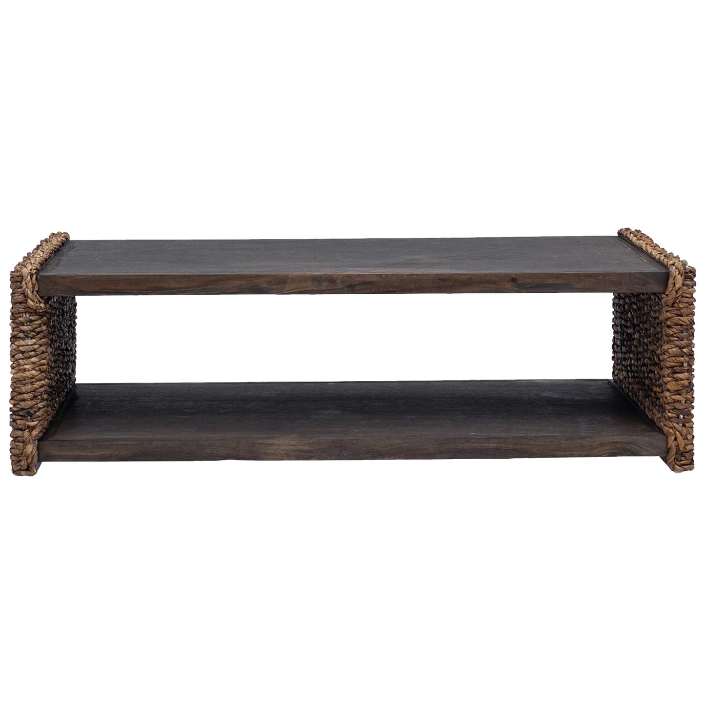 vidaXL Couchtisch Natur 110 x 55 x 35 cm Massives Mahagoni Holz