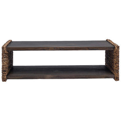vidaXL Couchtisch Natur 110 x 55 x 35 cm Massives Mahagoni Holz
