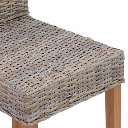 vidaXL Esszimmerstuhl 2 pcs Kubu Grau 45 x 54 x 93 cm